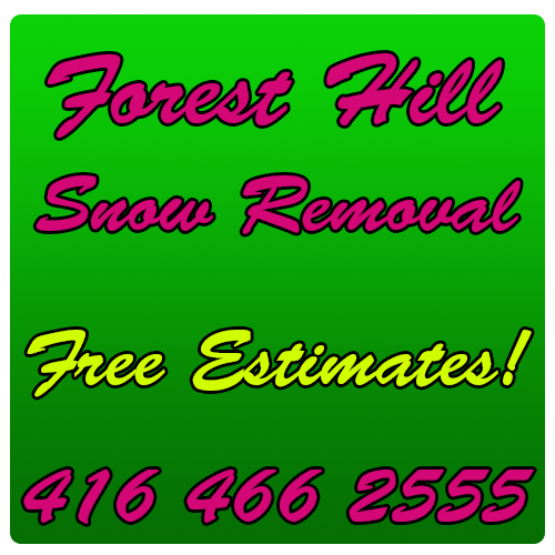 Forest Hill Snow Removal - Toronto Snow Removal Service - Resicential and Commercial